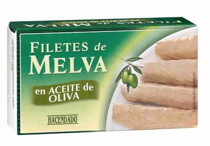 Brocoli cocinado con Melba  en conserva.